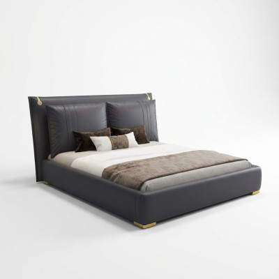 Doppelbett Bett Ehebett Design Luxus Luxur Designbett Textil Betten
