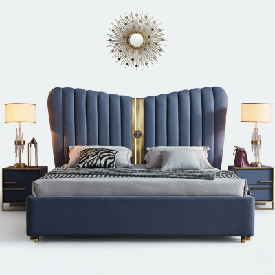 Bett Polster Design Luxus Hotel Betten 150/180cm Schlaf Zimmer Doppel