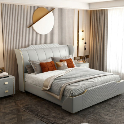 Designer Holz Bett Edles Möbel Doppel Betten Schlafzimmer 180x200cm
