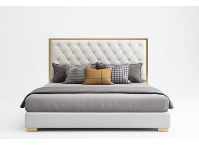 Designer Bett Schlafzimmer Betten Hotel Leder Luxus Polster Sitz Bettgestell