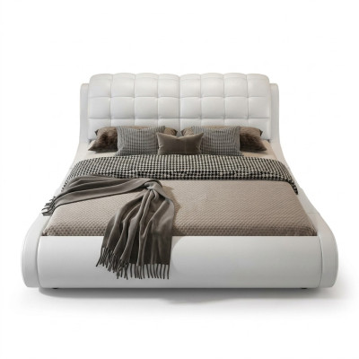 Doppelbett Bett Ehebett Design Polsterbett Designbett Leder Betten