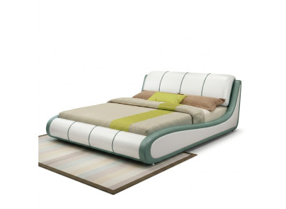 Designer Bett Schlafzimmer Luxus Doppelbett Betten Leder Hotel Polster