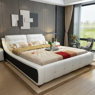 Design Bett Schlafzimmer Betten Textil Hotel Luxus Polster Möbel Stoff Möbel