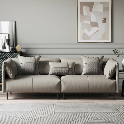 Design Italienische Möbel Big xxl 3 Sitzer Couch Leder Sofa Couchen Luxus