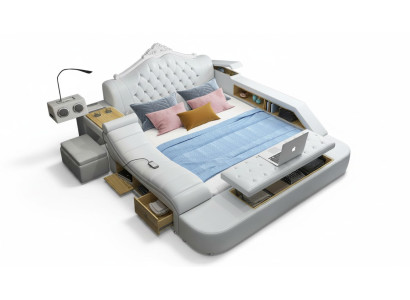 Multifunktion Bett Betten Deko Ehebett Doppelbett Polsterbett Schlafzimmer