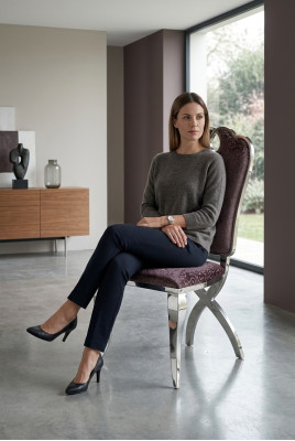 Polster Luxus Sessel Esszimmer Lehnstuhl Design Textil Stuhl Kunstleder
