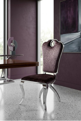 Polster Luxus Sessel Esszimmer Lehnstuhl Design Textil Stuhl Kunstleder