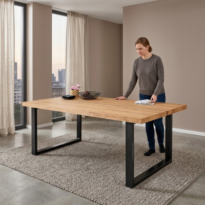 Esstisch Metall Beine Tisch Natürliches Holz Neu Loft Möbel Tische Einrichtung