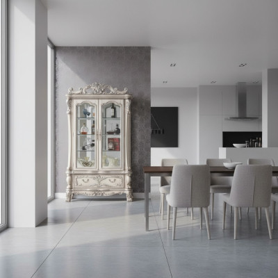 Vitrine Anrichte Schränke Design Italienische Möbel Schrank Luxus Barock Holz