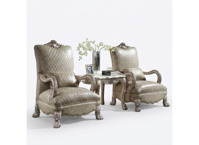 Sessel Hotel Polster Stühle Klassischer Einsitzer Holz Leder Wohnzimmer Barock