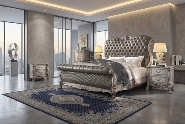 Bett Doppel Betten Hotel 180x200 Italienische möbel Luxus Barock
