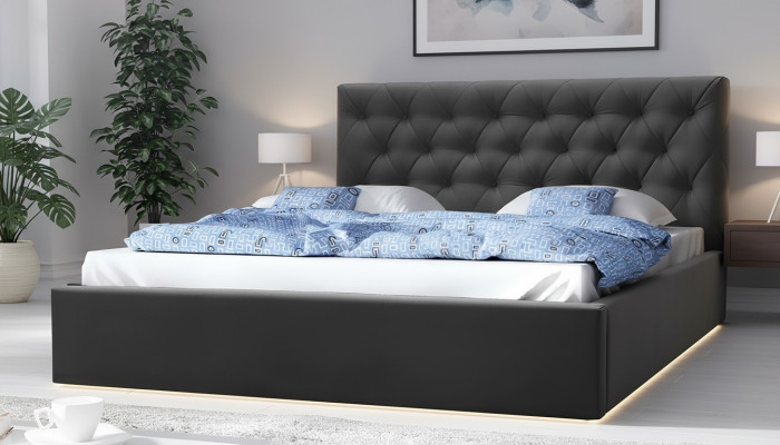 Luxus Bett Ehebett Stil Möbel Schlafzimmer Hotel Betten 180x200 Chesterfield