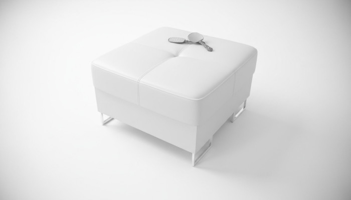 Ottomane Pufa Stoff Textil Ottoman Design Sitzbank Fußhocker Lounge Hocker Club