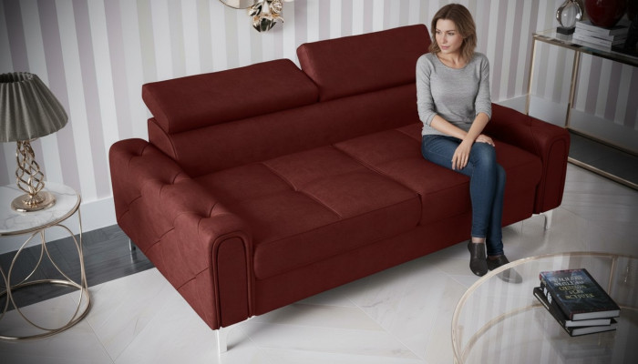 Design Couchen Luxus Polster Möbel Sofa Couch Sitz Leder Textil Neu 186x100cm