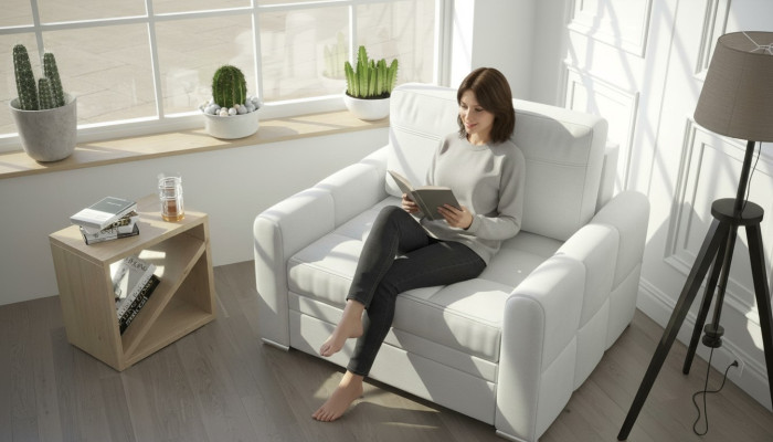 Luxus Fernseh Relax Chesterfield Club Sessel Lounge 1 Sitzer Stoff