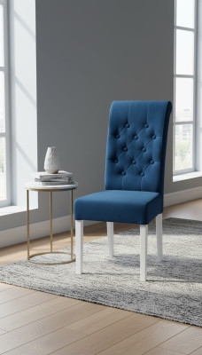 Moderne Chesterfield Esszimmerstühle 4x Stühle für Esszimmer Stoff Essgruppe Neu