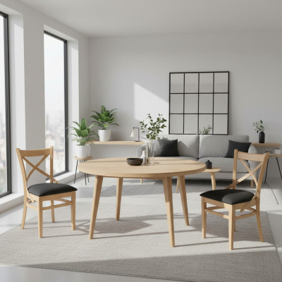 Design Stuhlset Gruppe Polsterung Textil 4x Stühle Möbel Luxus Lehn Stühle Neu