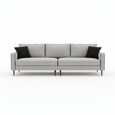 Design Sofa 4 Sitz Polster Couchen Textil Wohnzimmer Garnitur Möbel