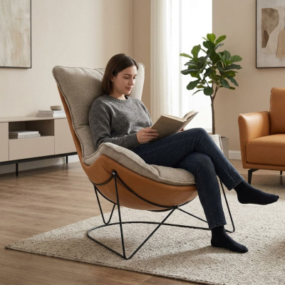 Design Polster Sofa Textil Drehbarer Couch Relax Neu Modern Sessel