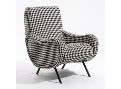 Designer Lehn Stuhl Polster Sofa 1Sitzer Edelstahl mit Textil Sessel