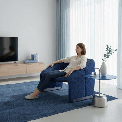 Design Luxus Chair Sessel Sofa 1 Sitzer Fernseh Lounge Chaise Sofa