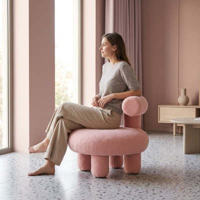 Design Ponystuhl für Wohnzimmer Schlafzimmer Moderner Kinderponystuhl Kinder