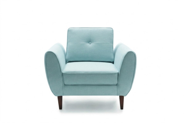 Design Chesterfield Stoff Couch Sessel 1 Sitzer Polster Sofas Lounge Club 