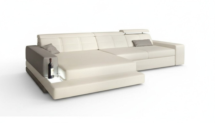 Eck L Form Textil Sofa Design Ledersofa Ecksofa Polster Eck Couch Sitz Couchen