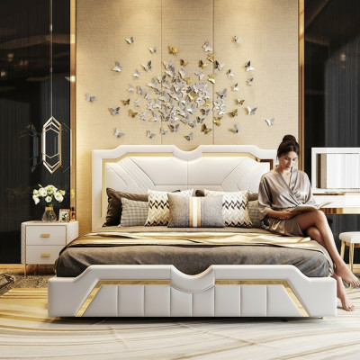 Design Bett Polster Luxus Doppel Hotel Betten Ehe 180x200cm Schlaf