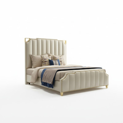 Design Bett Betten 180x200cm Dubai Doppel Hotel Holz Schlafzimmer Luxus