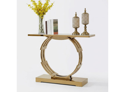 Designer Luxus Modern Konsolentisch Konsolen Tisch Edelstahl Metall