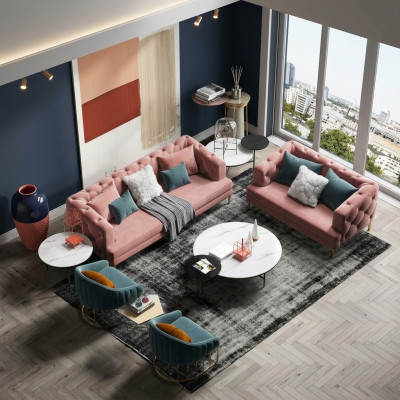Dreisitzer Relax Sitz Design Couch Lounge Sofas Textil Sofa 3 Sitzer Samt Sofa