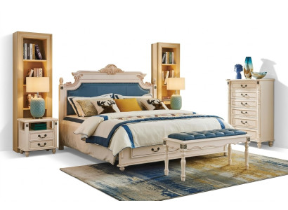 Bett Polster Design Luxus Doppel Hotel Betten Schlafzimmer Barock Holz Möbel Neu