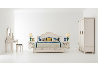 Doppel Hotel Betten Schlafzimmer 180x200 cm Holz Bett Polster Design Luxus Neu
