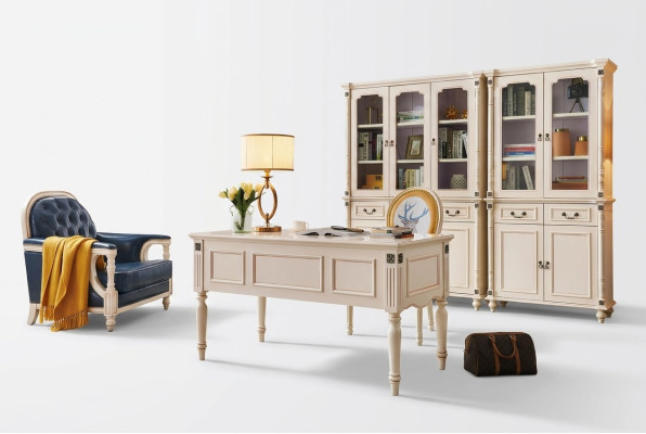 Schreibtisch Sessel Aktenschrank Office Set Klassisch Büro Einrichtung Neu 3 tlg