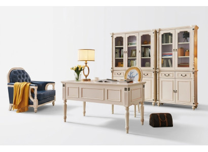 Schreibtisch Sessel Aktenschrank Office Set Klassisch Büro Einrichtung Neu 3 tlg