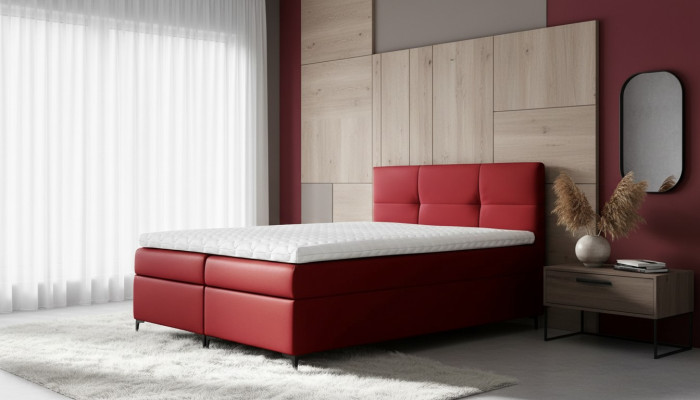 Luxus Möbel Doppel Hotel Bett Schlafzimmer Betten Boxspringbett Polsterbett Neu