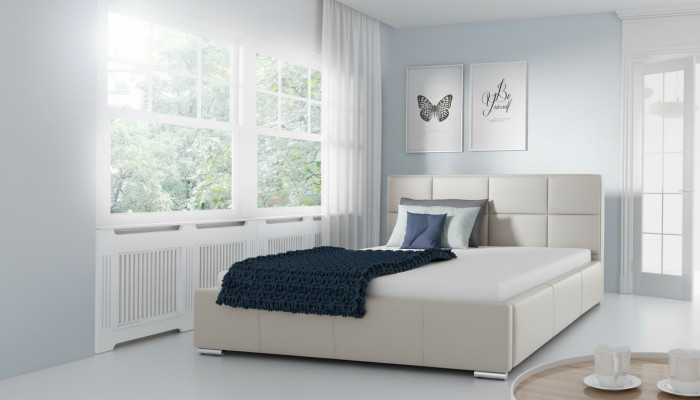 Doppel Bett Gepolsterte Betten Lederbett Design Luxus Möbel 200x200 Bettrahmen