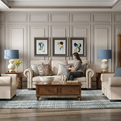 Sofagarnitur 321 Sitzer Polstersofa Sofa Textil Sitz Design Couch