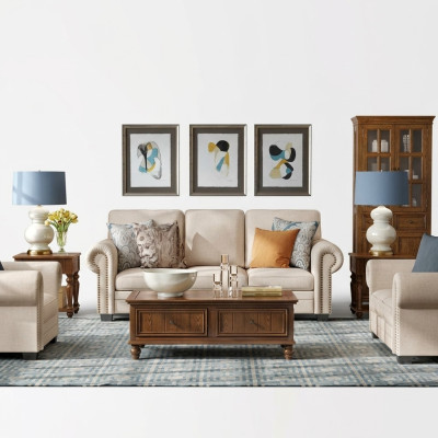 Sofagarnitur 321 Sitzer Polstersofa Sofa Textil Sitz Design Couch
