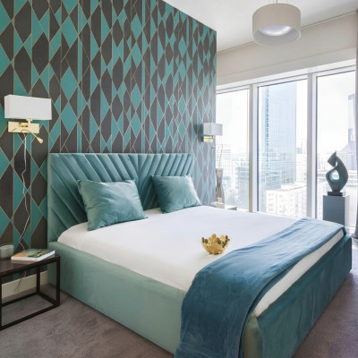 Doppel Design Bett Modernes Hotel Textil Luxus Schlaf Zimmer Betten Bettrahmen