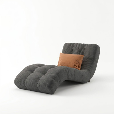 Chaiselounge Chesterfield Liege design Club Chaise Polster Stoff Couch Sofa neu