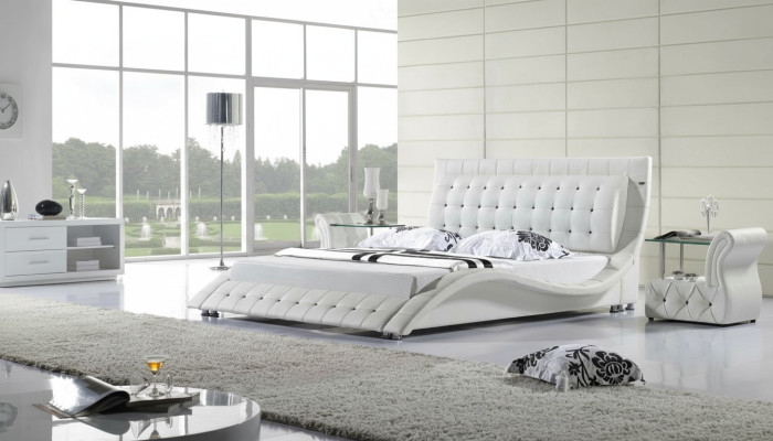 Betten Doppel Modernes Ehe 180x200 Moderne Neu Design Leder Bett