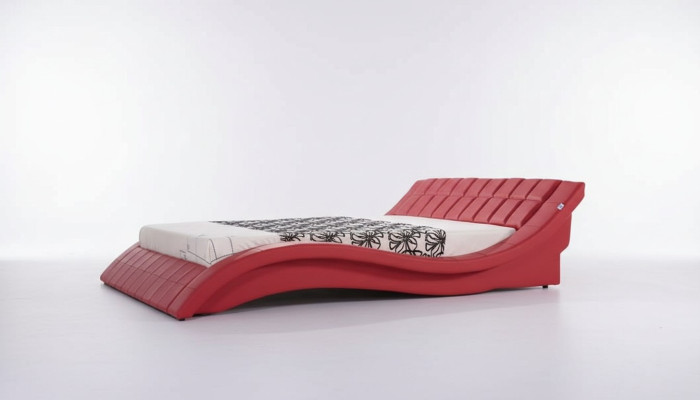 Doppel Ehe Bett Betten XXL Leder Gestell Neu Doppelbett Designer Polster