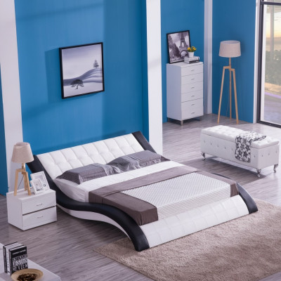 Design Bett Digital Sound USB Betten Luxus Schlafzimmer Möbel Leder