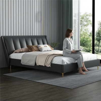Betten Textil Hotel Luxus Polster Sitz Stoff Italien Designer Bett Schlafzimmer
