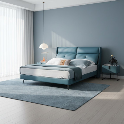 Betten Doppel Hotel Schlaf Zimmer Holz Neu 180x200cm Bett Polster Design