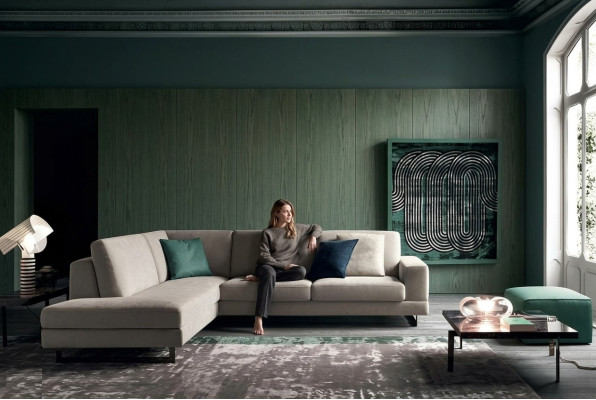 Italienische Sofas Eckcouch Sofa Couch Couchen Garnitur Möbel Stoff alfitalia