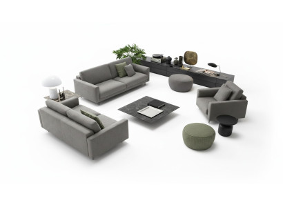 Sitzgarnitur 331 Sitzer Modern Holz exklusives Design Möbel Sessel Sofagarnitur