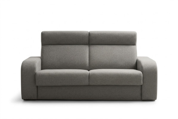 Moderne Design Luxus Sofa 2 Sitzer Möbel Wohnzimmer Design grau Textil alfitalia